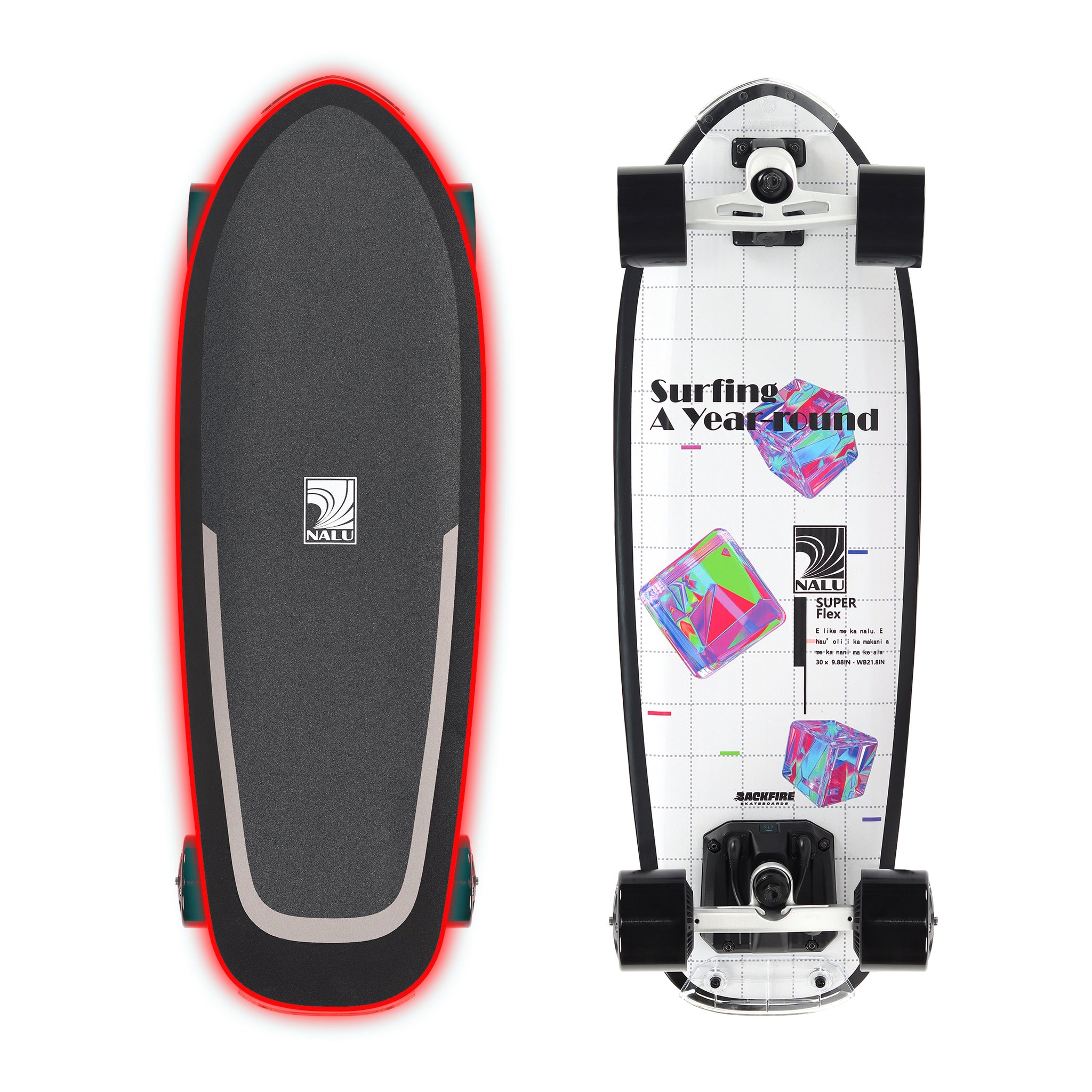 Backfire Nalu Electric Surf Skate with R5s Remote – Backfire Boards