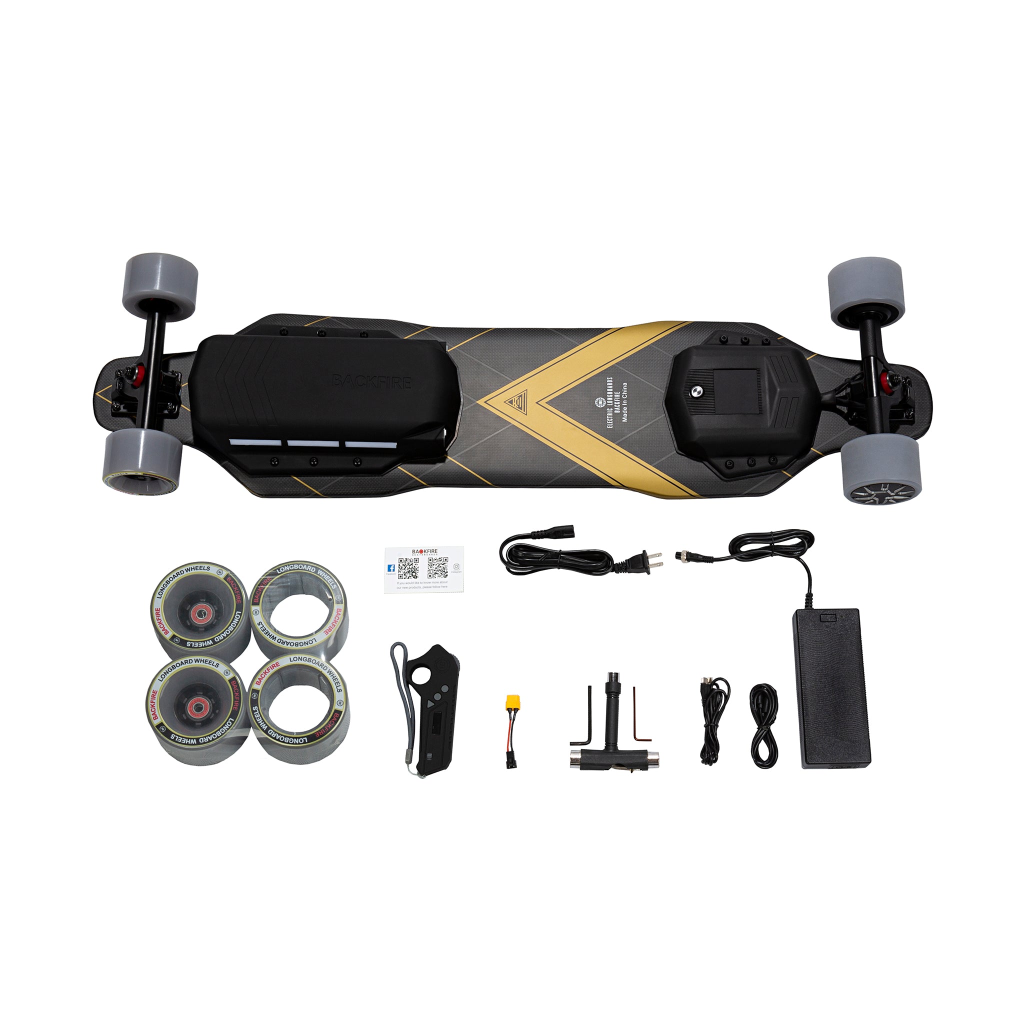 Backfire G3 Plus with Carbon Fiber Deck and Ultra Long Range