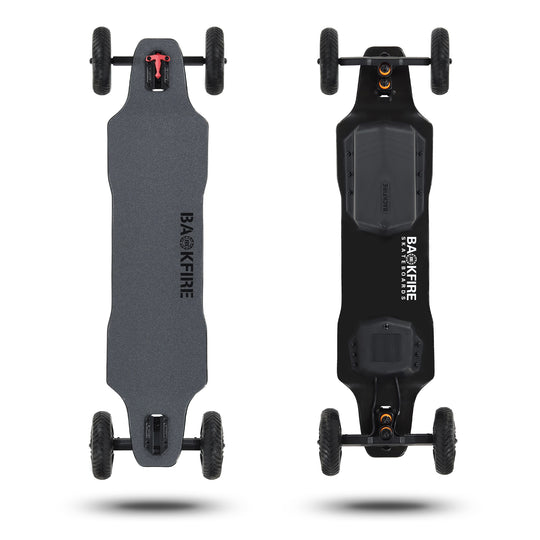 Backfire Ranger X2 All Terrain Electric Skateboard with 1200W X2 Ultra High Power Ultra High Torque Motors and 12S High Voltage High Efficiency Electronic System
